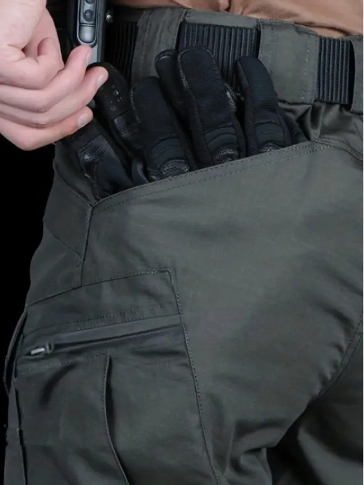 Mens Cargo Shorts Tactical Shorts Outdoor Waterproof Hiking Fishing Track Shorts