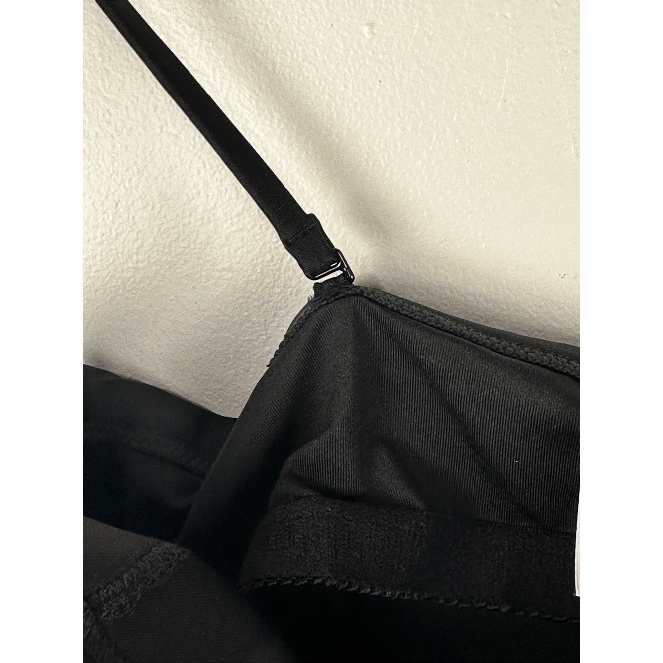 J.Crew New Womens Plus Twist Front Bandeau Swimsuit Black Size 8
