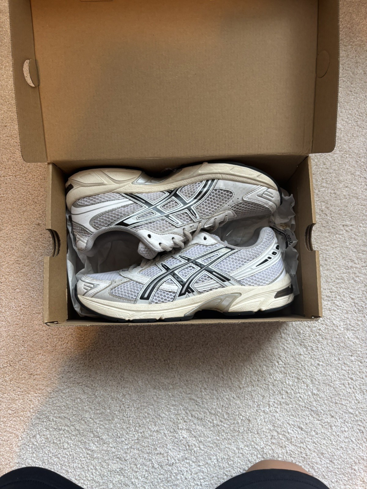 WORN ASICS Gel-1130 White Cloud Grey
