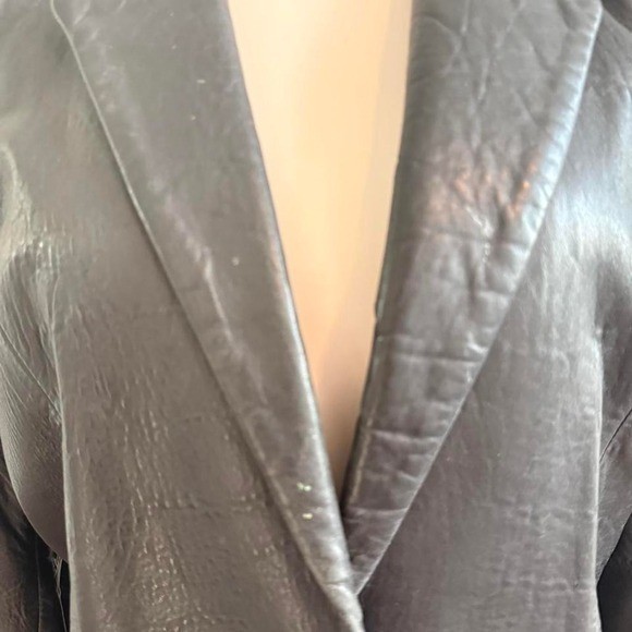 Wilson’s Leather Black 100% Genuine Leather Blazer Size L