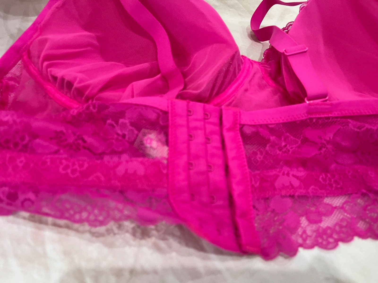 No Boundaries Bra Lace Bralette Wirefree Removable Pads Junior Women Pink New