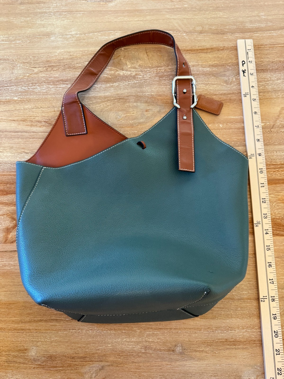Maison de Beauté Marseille Cholet Leather Tote Bundle w/ Canvas Pouch – Celeste