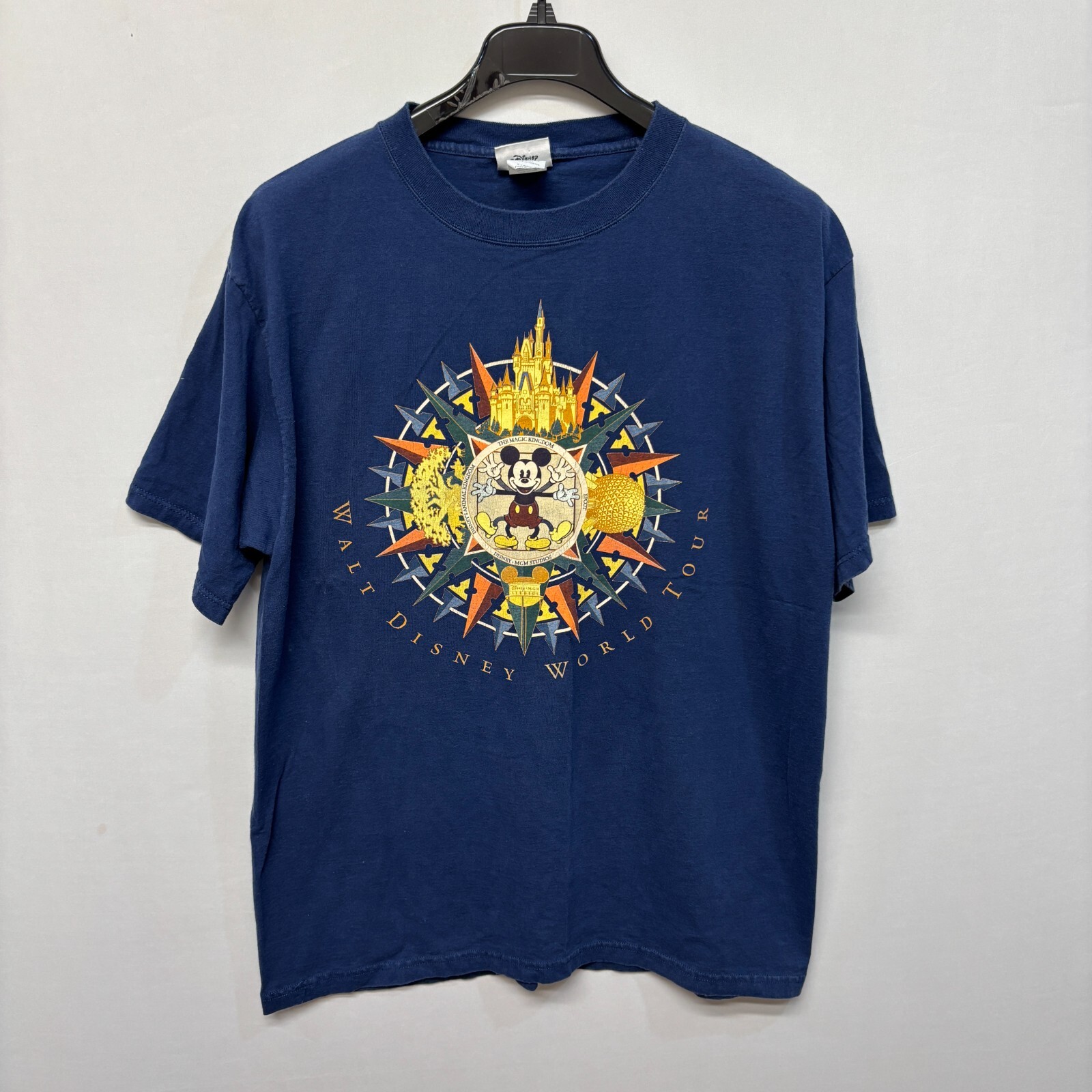 Vintage 90s Walt Disney World Tour Tee T-Shirt Mickey Mouse XL X-Large C002 -21