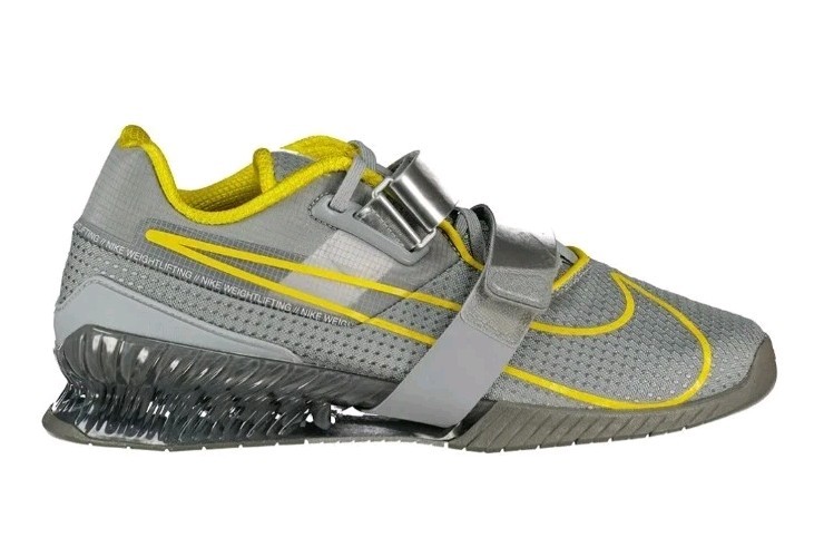 Size 7 – Nike Romaleos 4 Wolf Grey Lightening Weightlifting Powerlifting Shoes