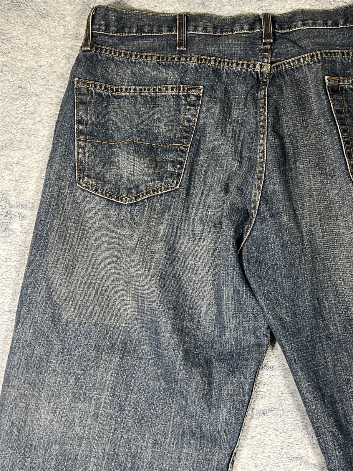 Signature Levi Strauss Jeans Mens 44×30 Relaxed Straight Leg Blue 100% Cotton