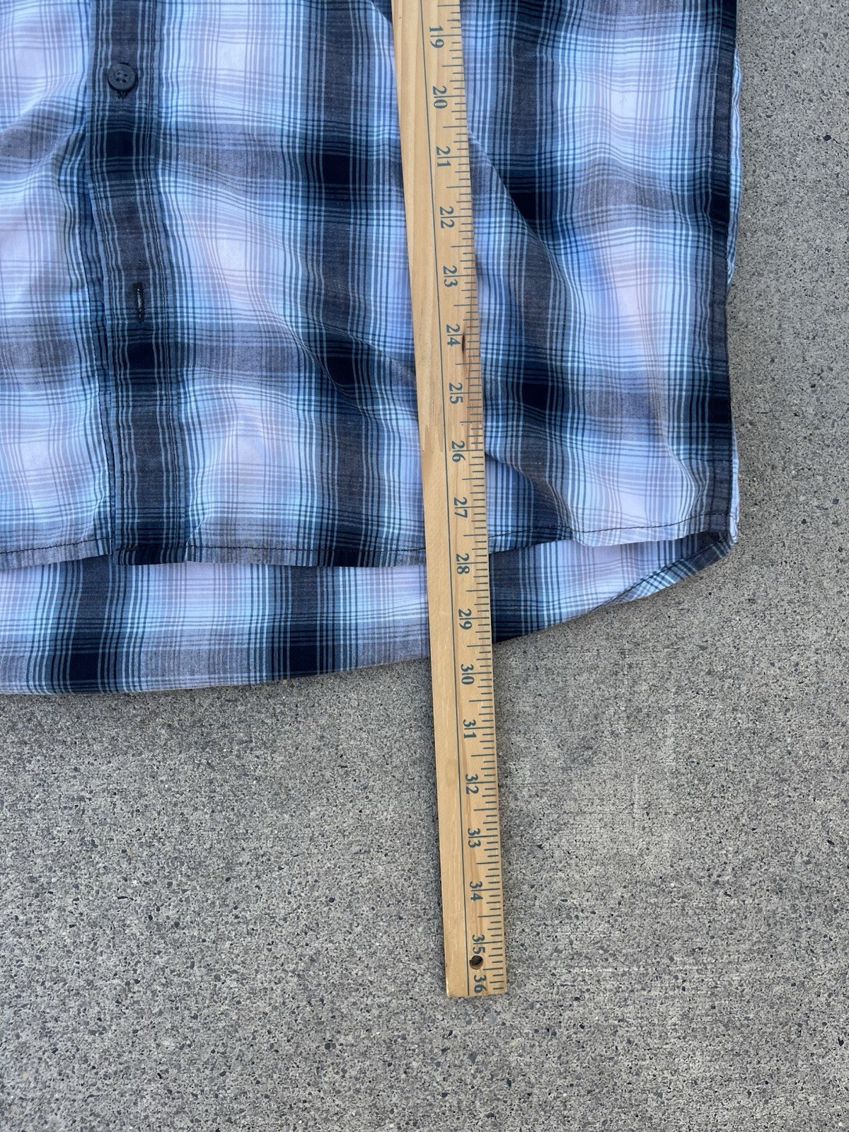 Quiksilver Modern Fit Plaid Long Sleeve Button-Up Shirt L Blue Gray White