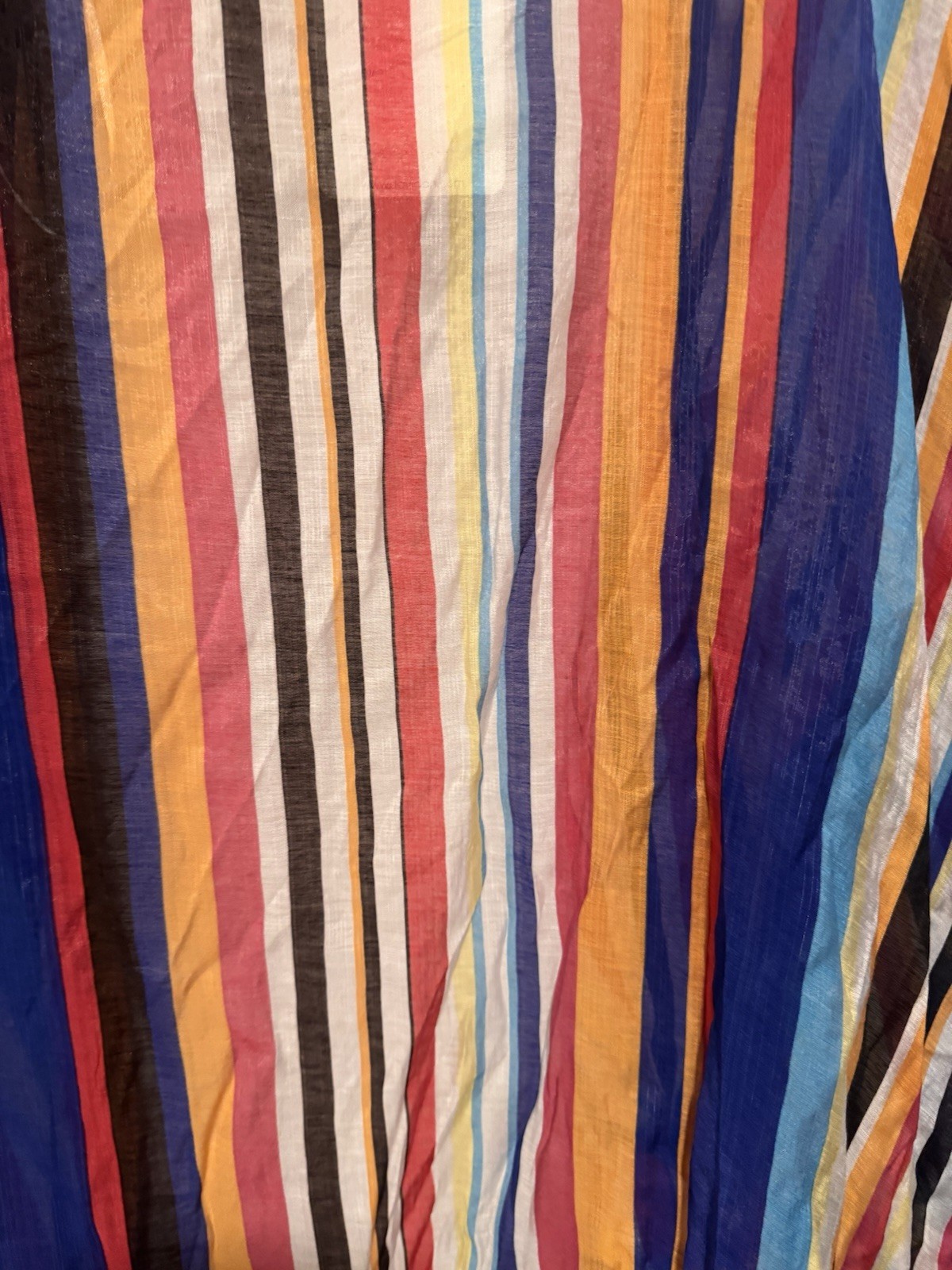 Davi&Dani Multicolored Striped Kimono Open-Front Lhtweight Boho Cardigan Top 1XL