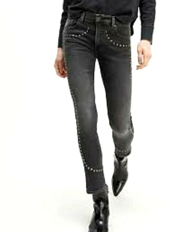 LEVI’S Made & Crafted Cigarette Jeans Black Studded Women’s 29 NEW * SOLD OUT *