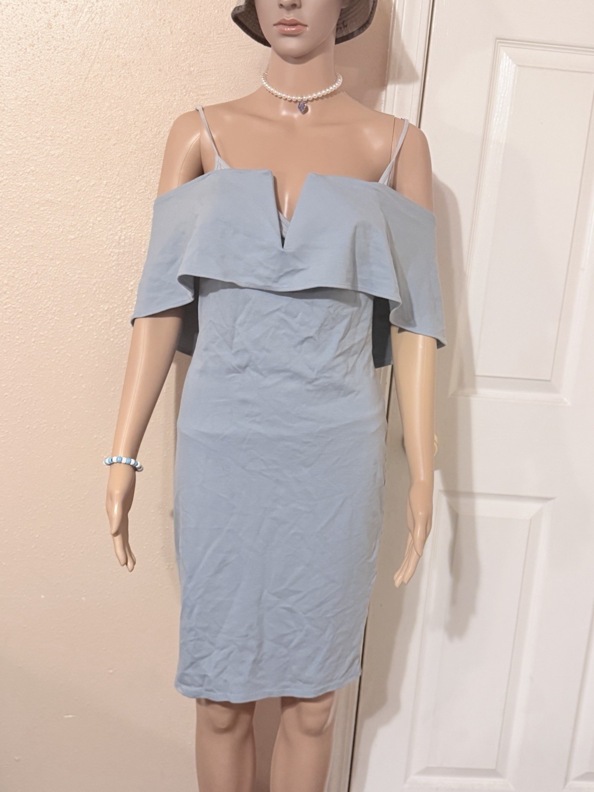 Fashion Nova blue midi dress