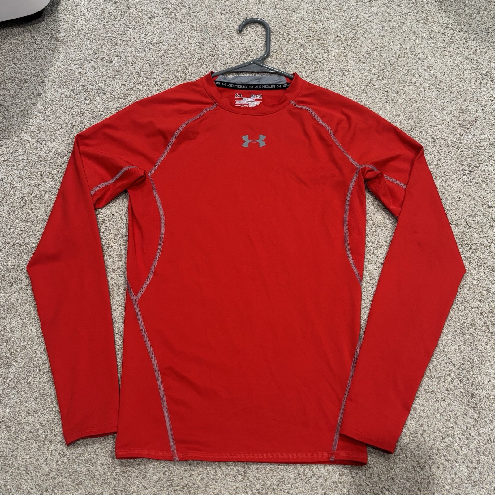 Under Armour HeatGear 2-Pack Men’s Compression Long Sleeve Crew Tee M Red/Black