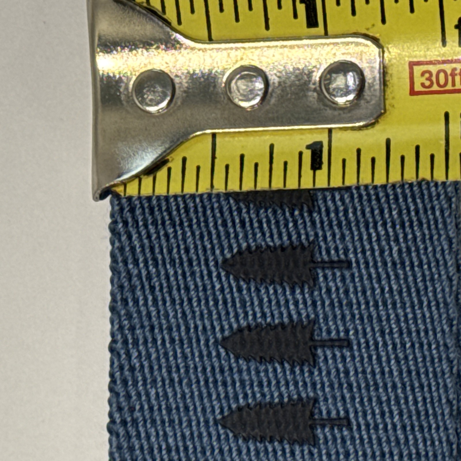 Portland Leather Goods Blue Black Adjustable Shoulder Strap Brass Clips