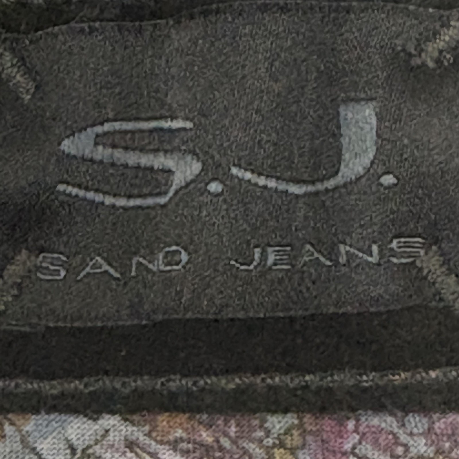 Sand Jeans Mens 35 X 34 Black Slim Fit Stretch Tapered Leg Sueded Touch Pants