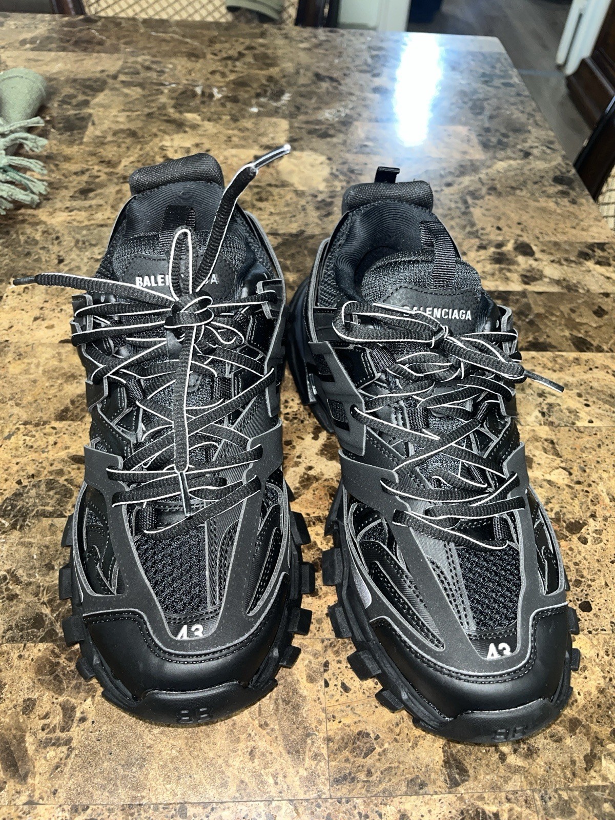 Balenciaga Track Men’s Black Low Top Lace-Up Athletic Sneaker
