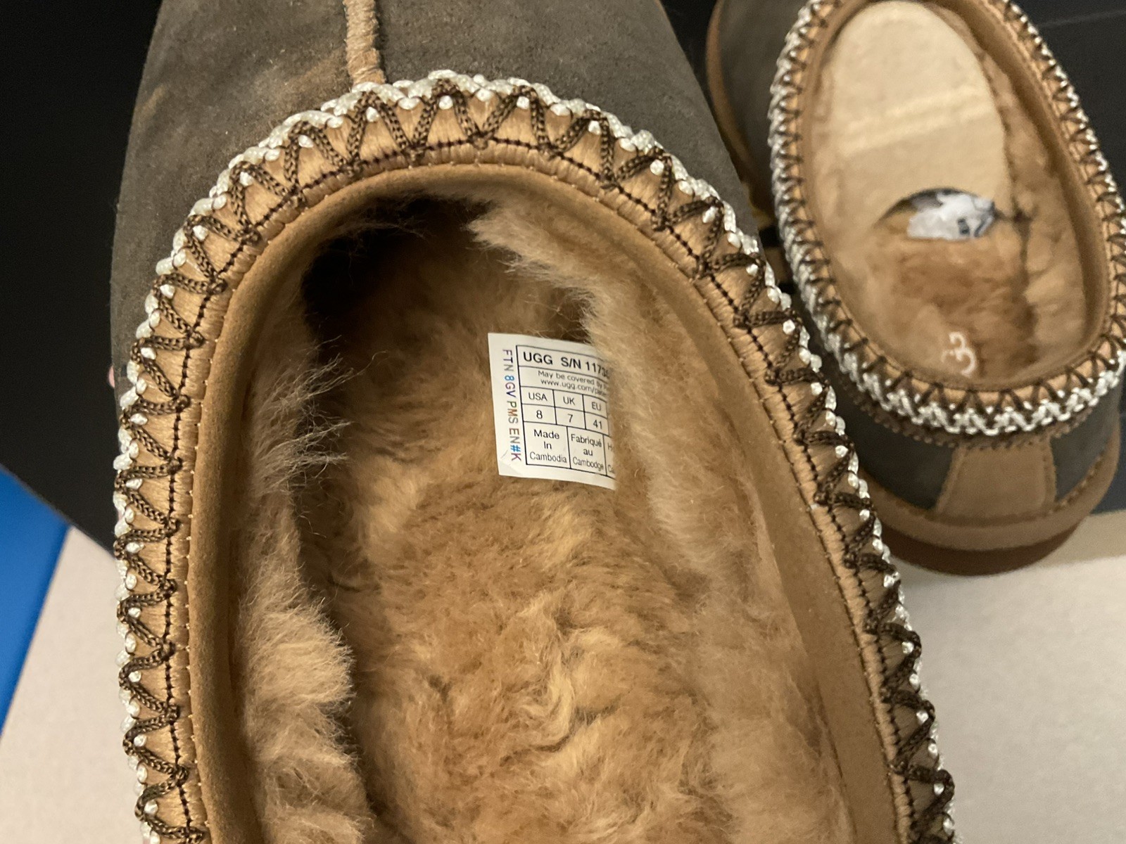 New! Mens UGG Tasman Baxter Chestnut Slippers. Size 8. Awesome Shoes!!!