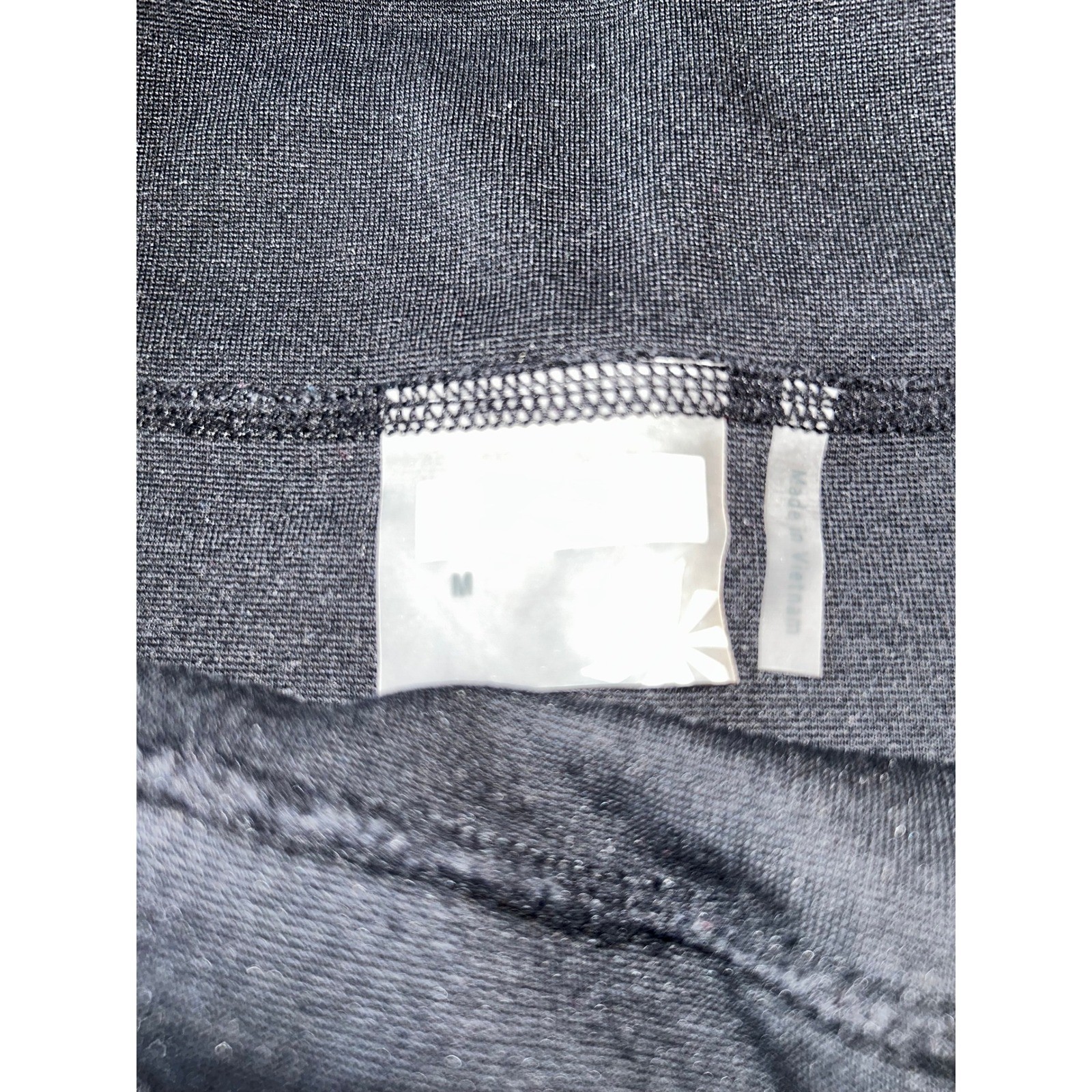 Athleta Black Mini Skirt with Zipper Detail, Ribbed Bandage Style, Versatile