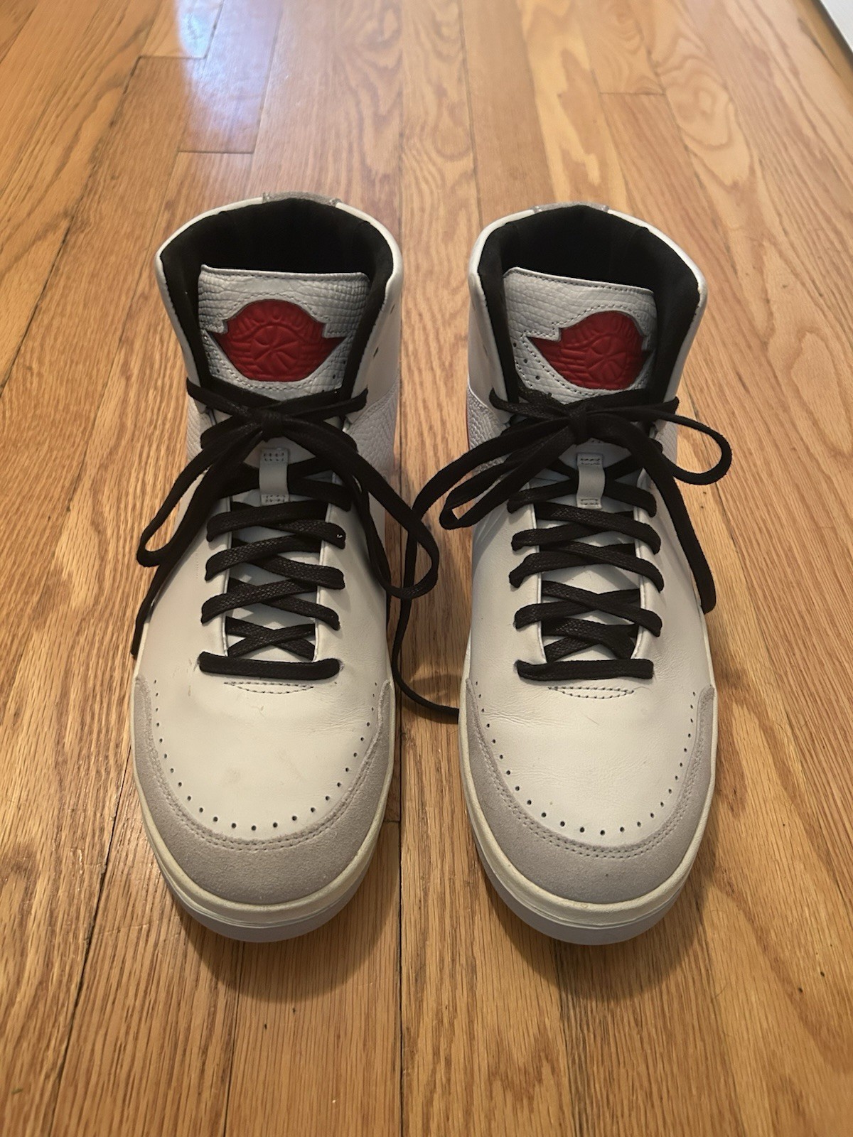 Nina Chanel Abney Air Jordan 2 Retro White Red Men’s 9.5 Women’s 11 New Unworn
