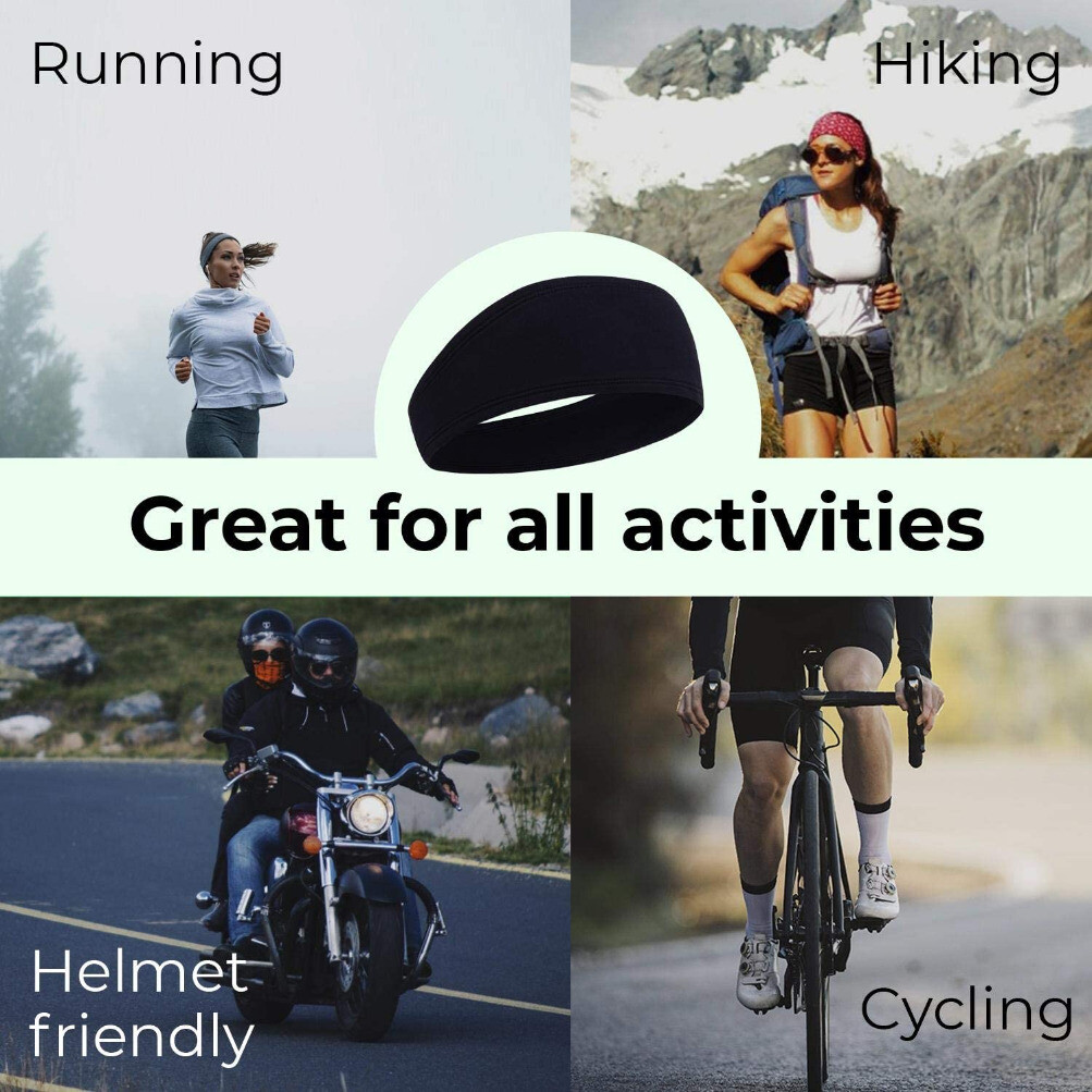 Sports Headband Gym Yoga Workout Sweatband Elastic Hairband Head Wrap Men Women