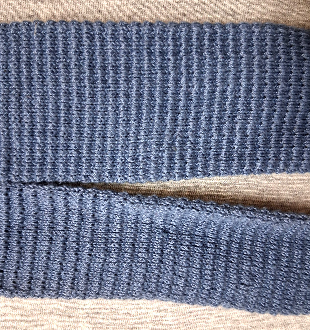 615 Collection Blue Men’s Neck Tie~Skinny Square~100% Lisle Cotton~Made USA~42″L