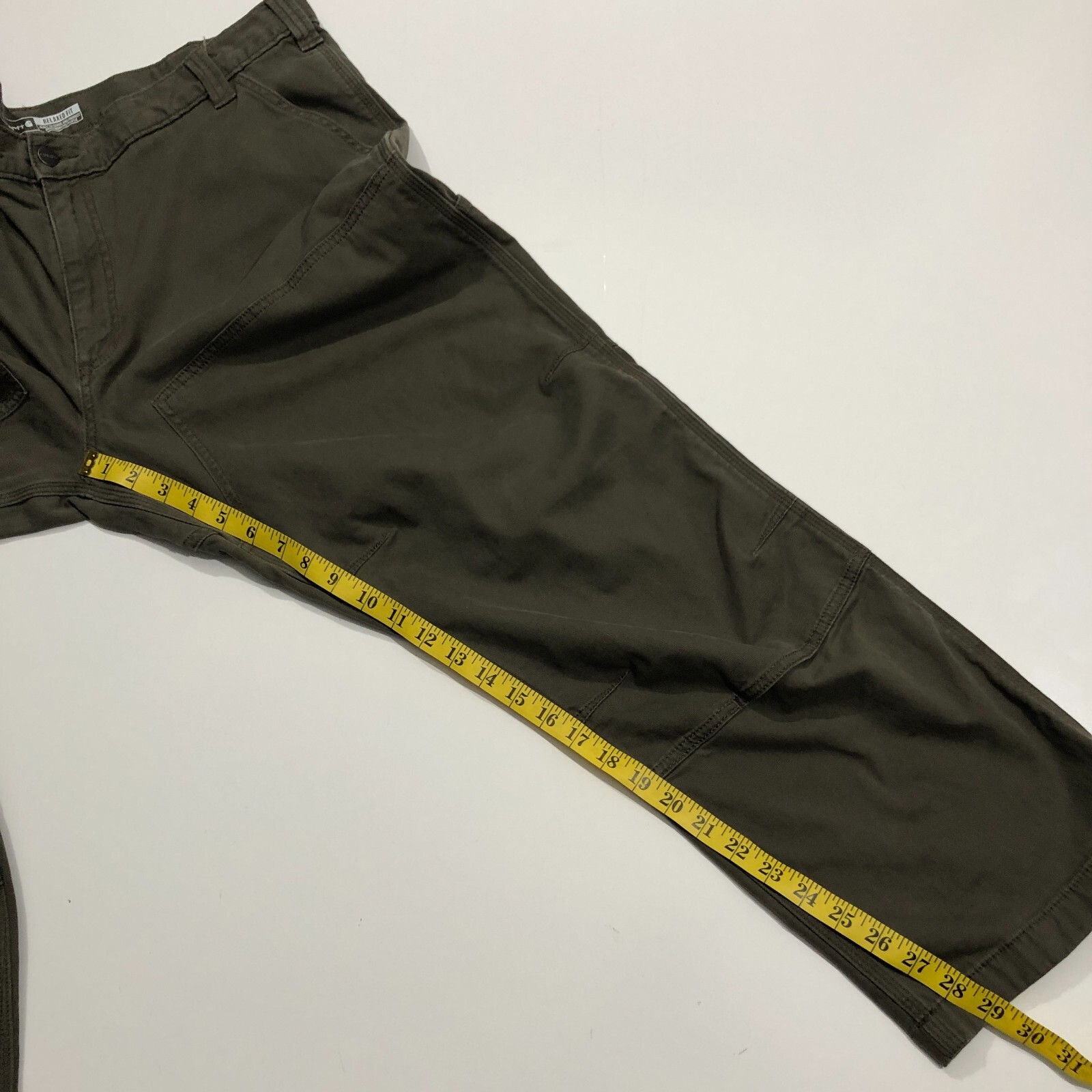 Carhartt Mens 42×30 Rugged Flex Relaxed Fit Duck Double Knee Utility Work Pants