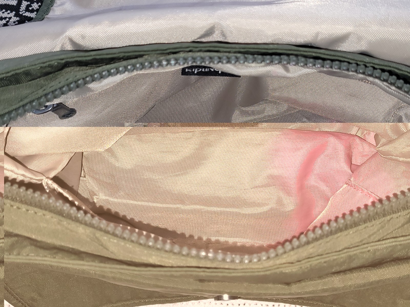 Kipling Women’s Brooklyn Go Shoulder Bag in jaded green nylon Approx 11″x9″