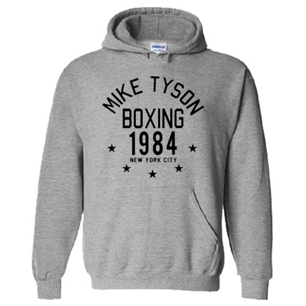 Mike Tyson Boxing 1984 Men’s Gray Hoodie Sweatshirt Size S-3XL
