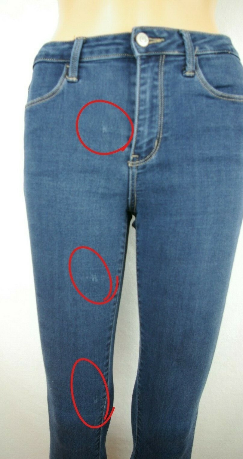 Bridge by Sly High Rise Skinny Dark Wash Denim Jeans Women’s Sz 27 Cotton Blend