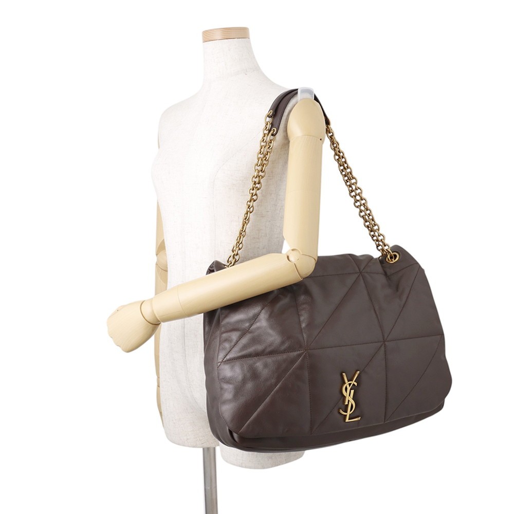 SAINT LAURENT PARIS Jamie 4.3 Chain Shoulder Bag Size Large Lambskin Dark sw…