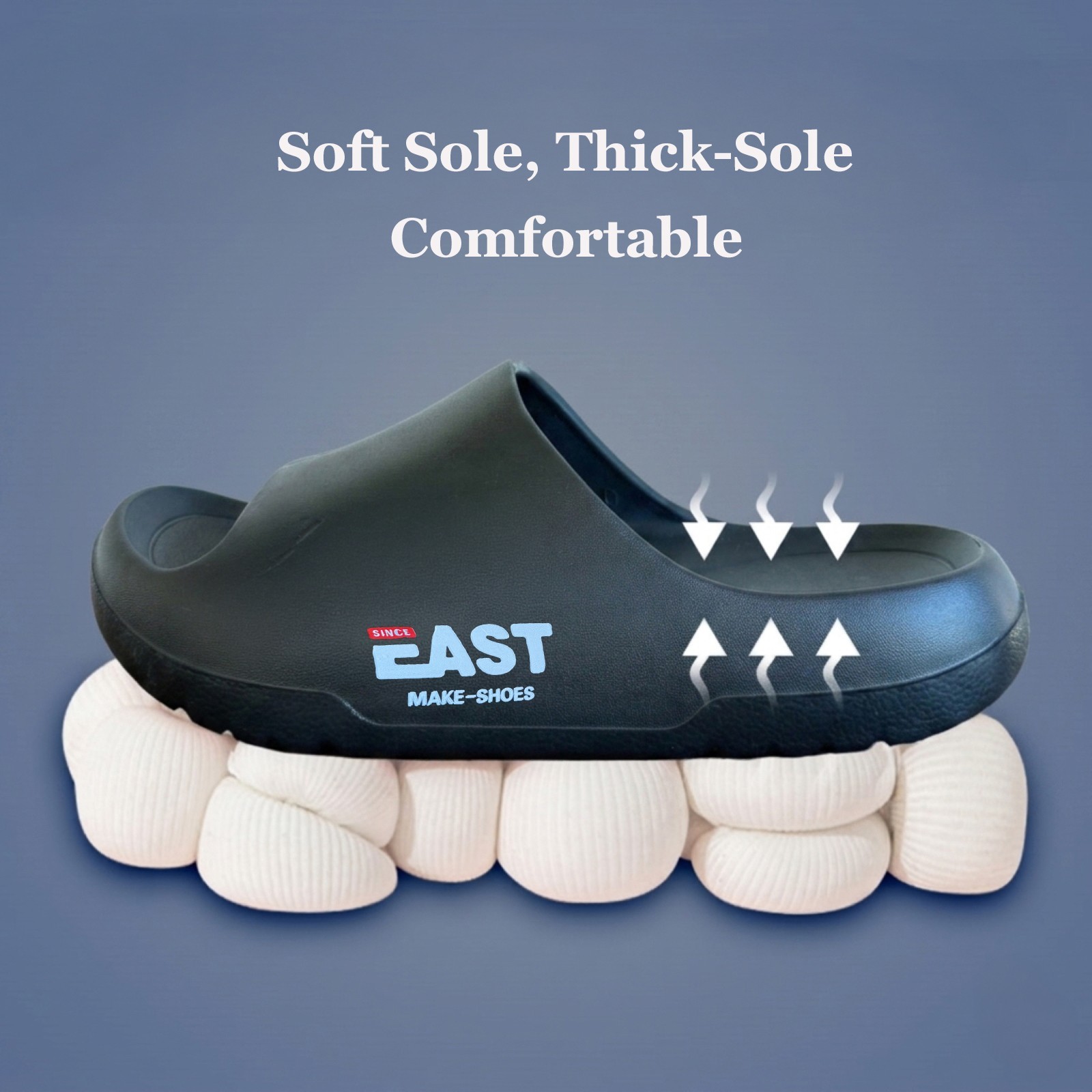 Unisex Cloud Slides Platform Slippers Non-Slip Thick Sole Sandals Shower Shoes