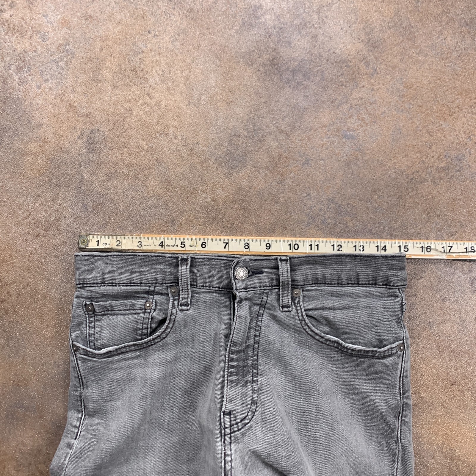 LEVI’S 512 Jeans Mens (31 Inch Waist) (28 Inch Leg) Skinny Tapered Fit Grey