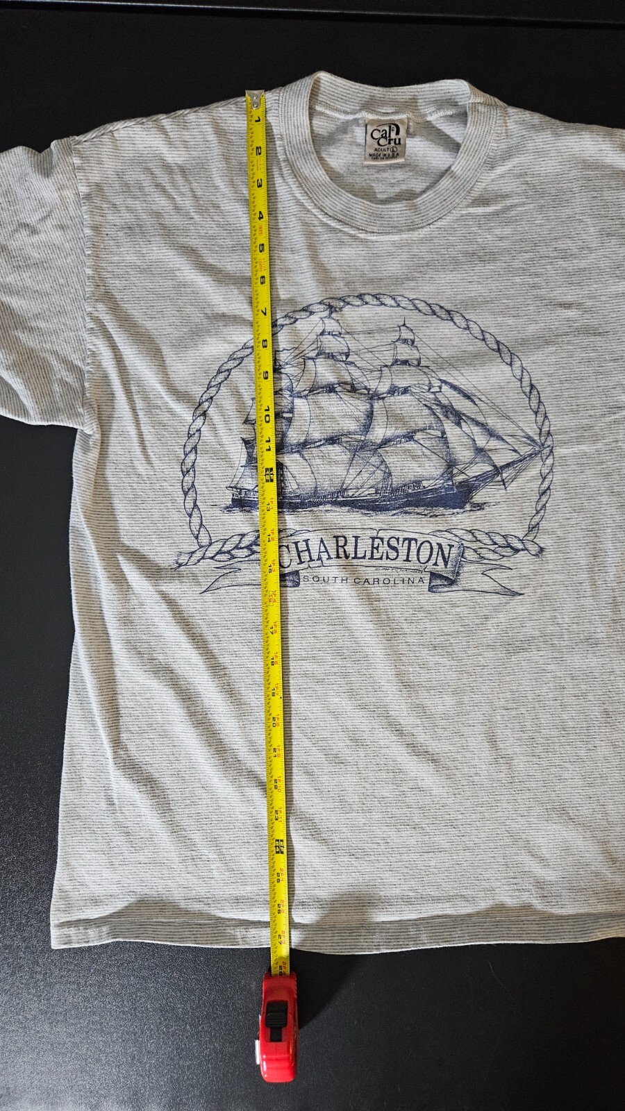 1990 Charleston South Carolina Cal-Cru Adult L Shirt Ship Vintage