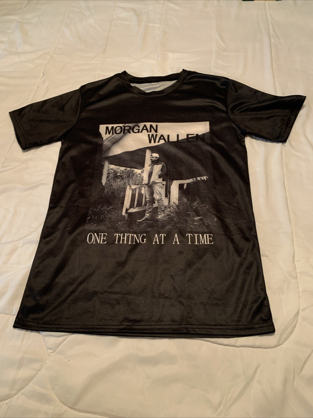 Morgan Wallen Shirt Mens Small Black One Thing At A Time Album Country Music A18