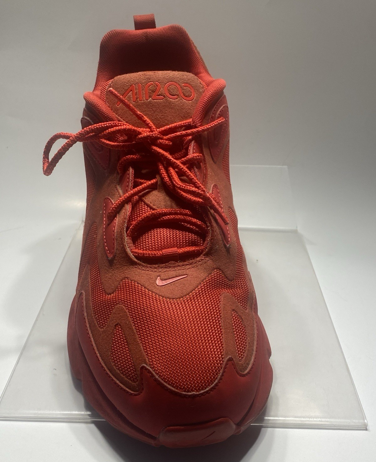 Nike Air Max 200 University Red Mesh Low Top Lace-Up Men’s Sneakers CU4878-600