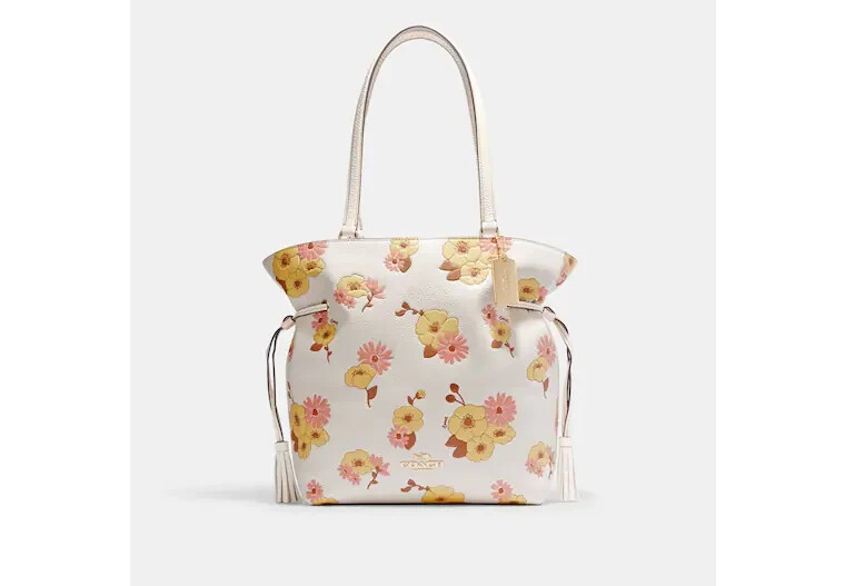 Coach Andy Tote With Floral Cluster Print MSRP: $478.00