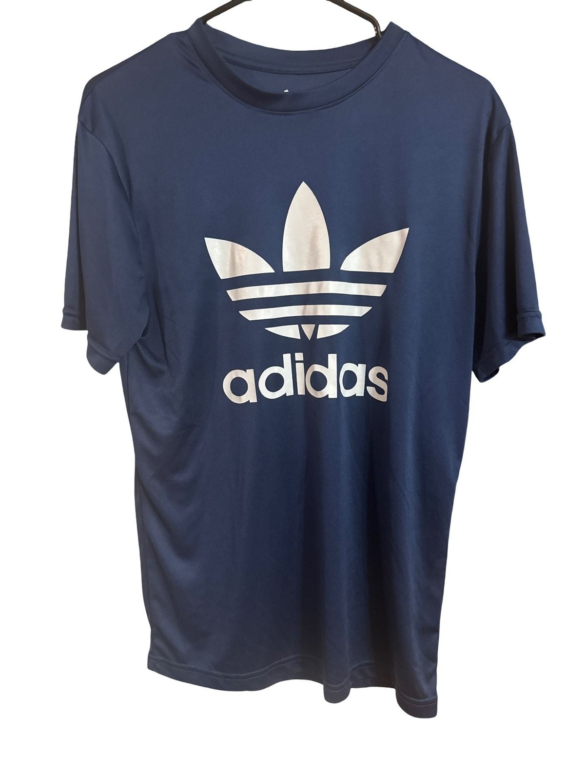 Adidas Originals Classic Trefoil Logo Graphic T-Shirt Navy Blue