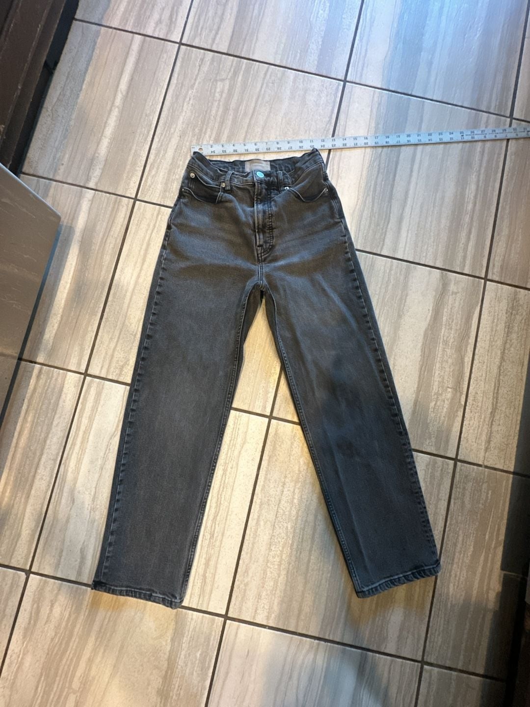 Everlane The Way-High Jean in Faded Grey