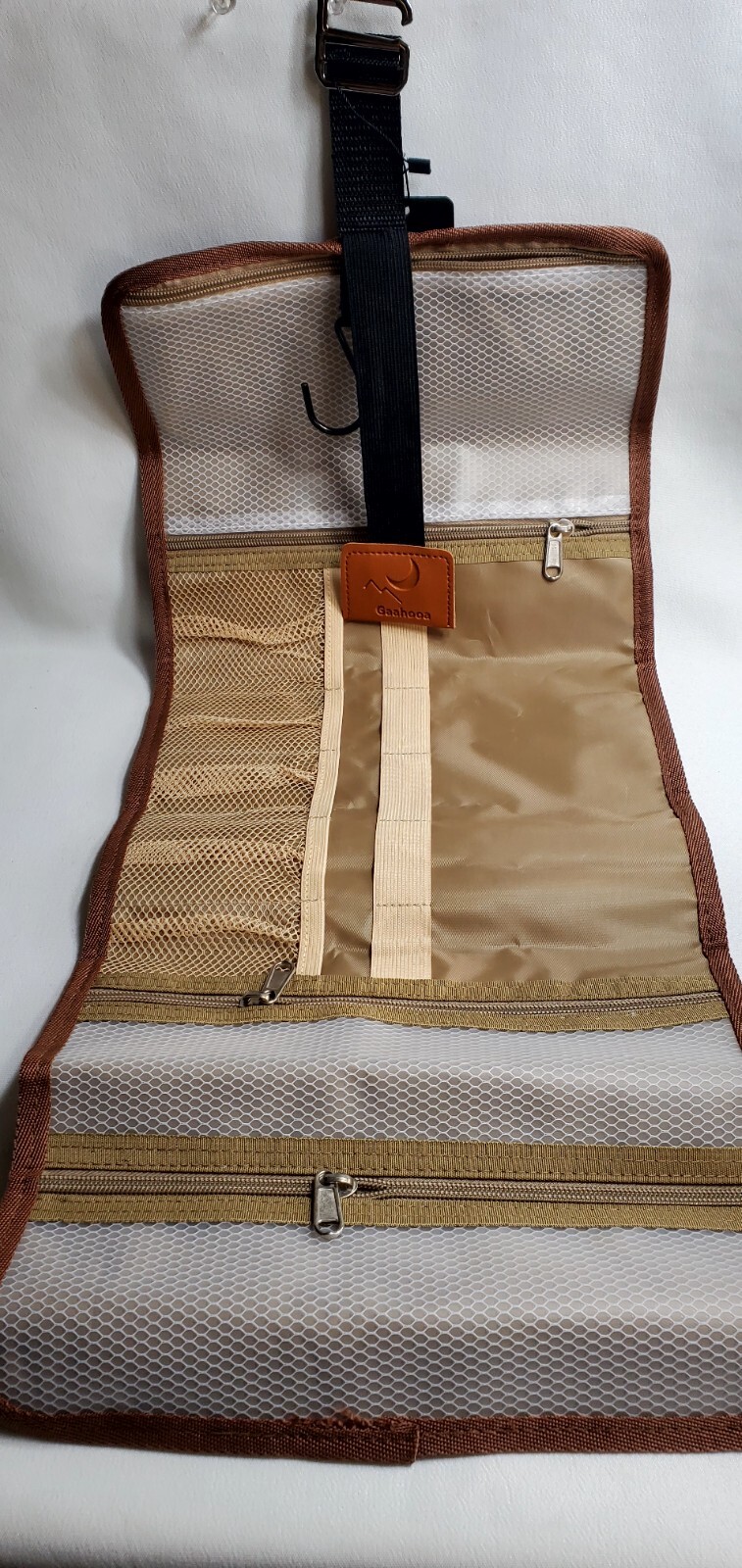 Mens Toiletry Bag Gaahooa Brown Travel Bag Hangable