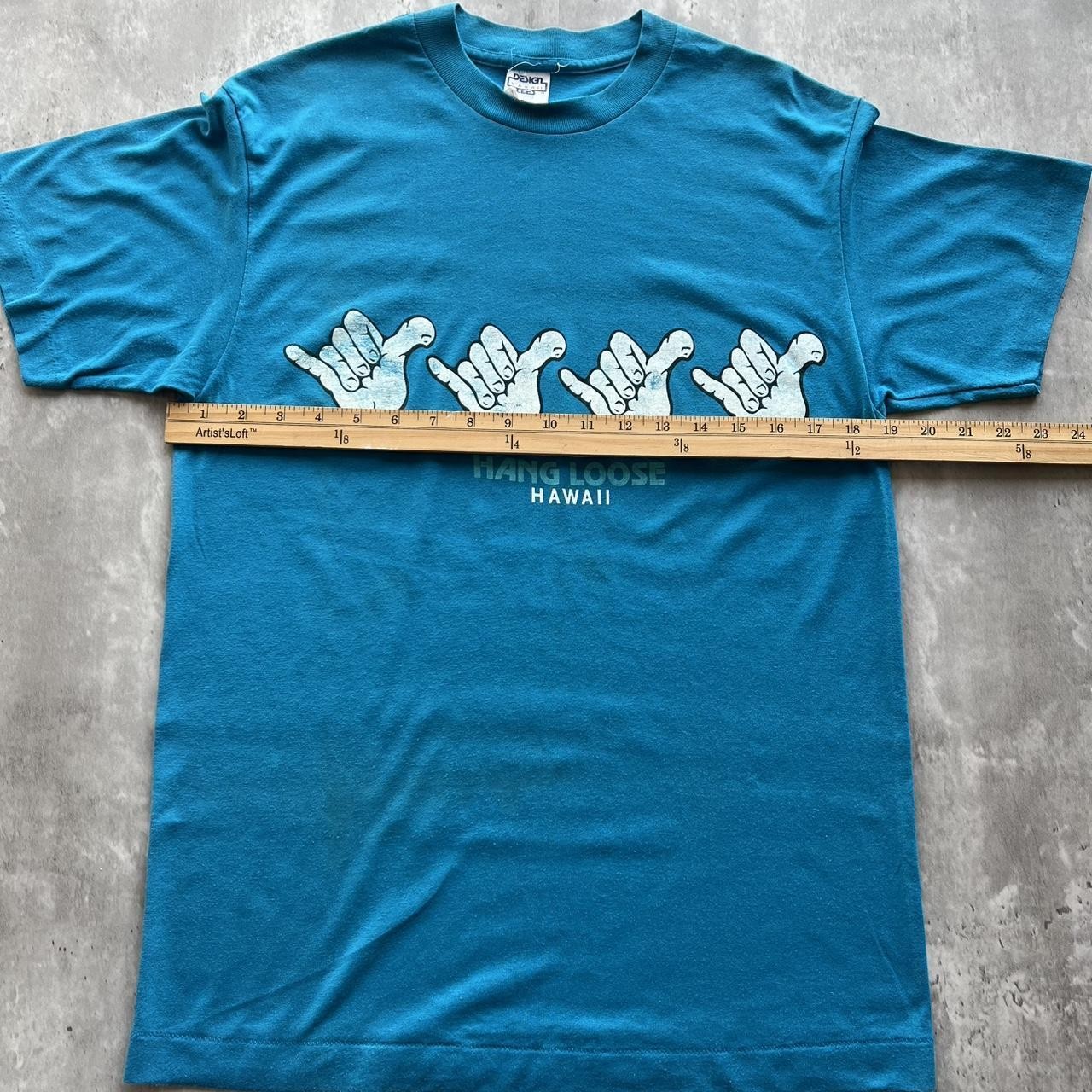Vintage Hang Loose Hawaii Single Stitch T Shirt Made In USA