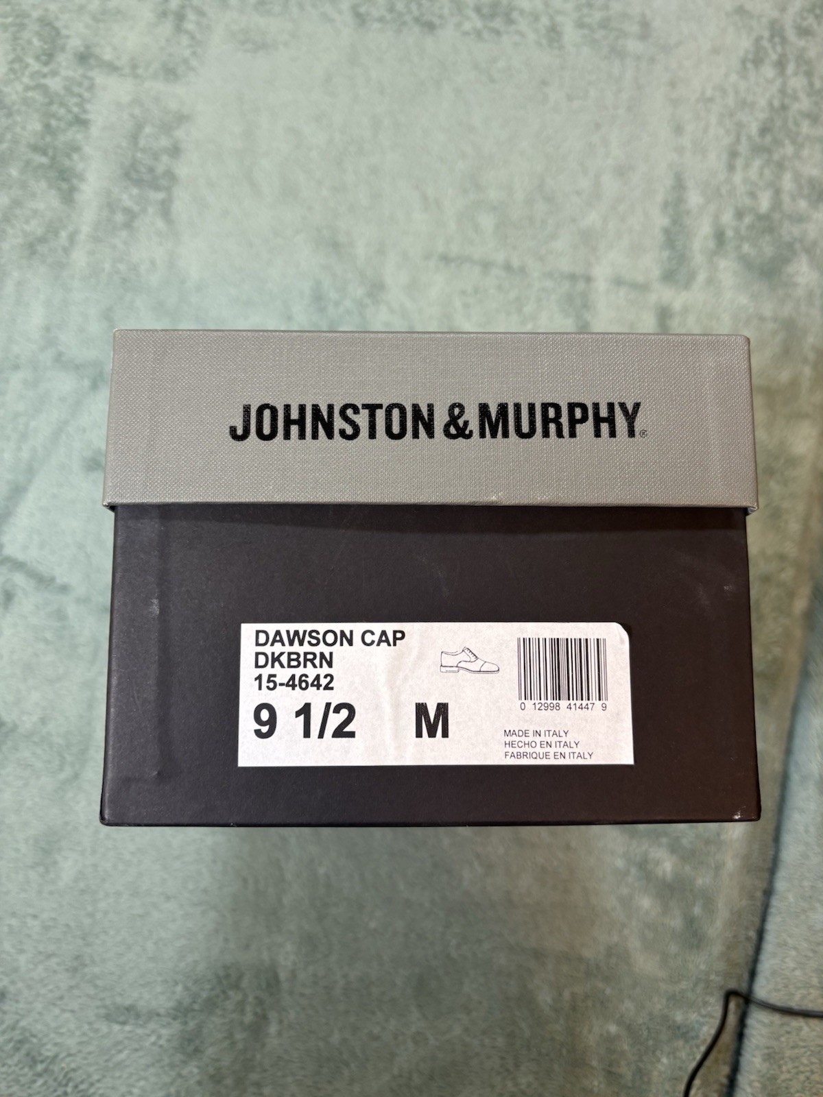 Johnston & Murphy Dawson Cap Toe Oxford Dark Brown Leather Men’s 9.5 M
