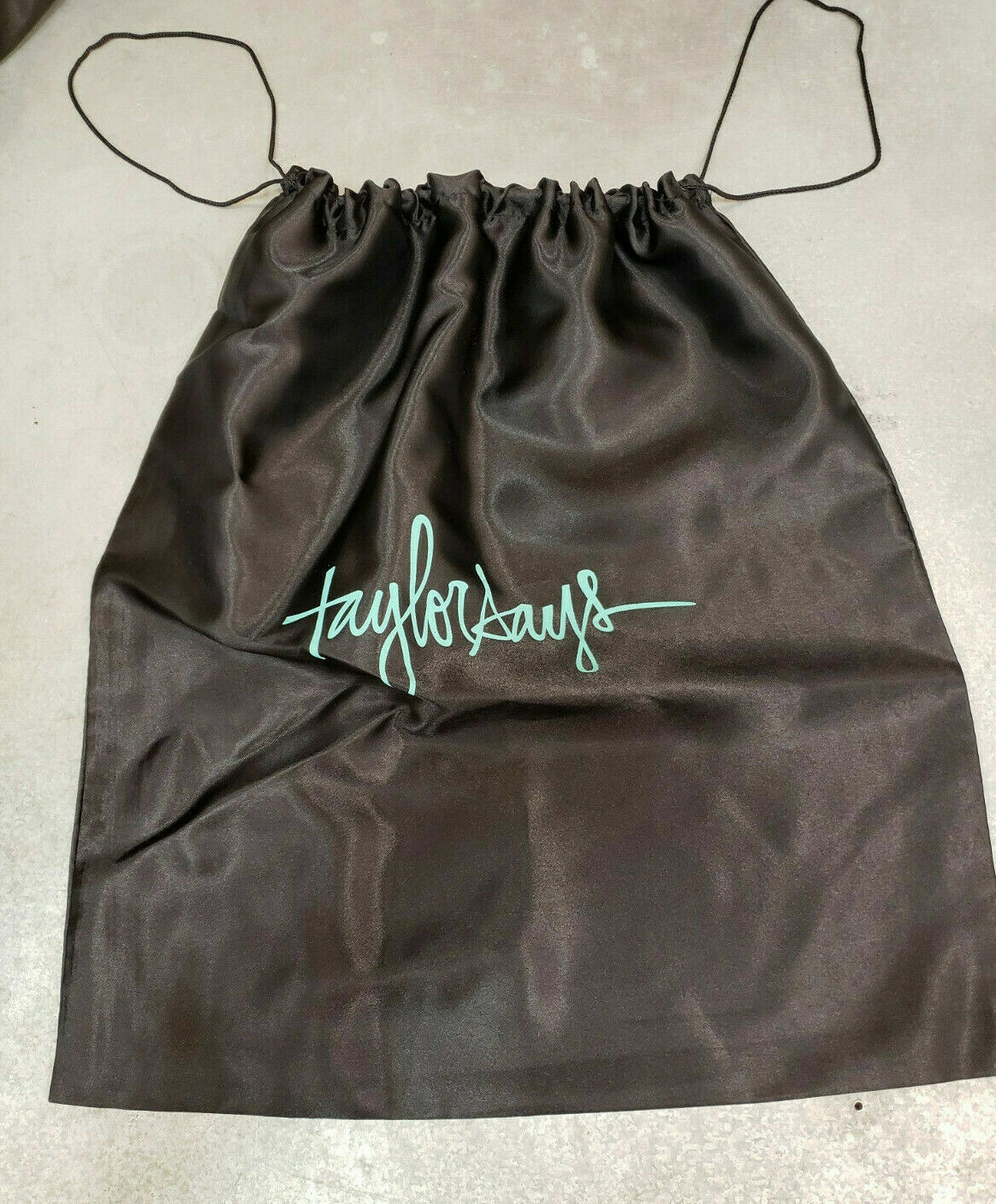 Lot 10 Pcs New Taylor Reeve Black Silk Says Shoe Dust Bag Pouch Satin Boho Tote