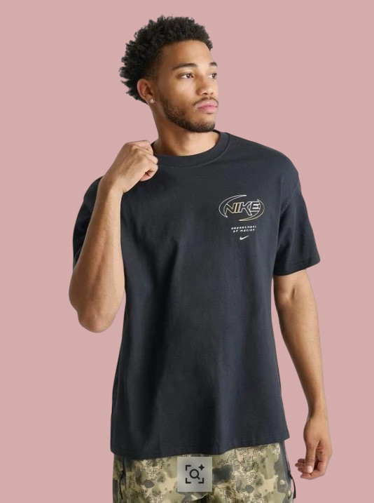 Nike Sportswear T-Shirt Department of Motion Men’s Sz M Black New