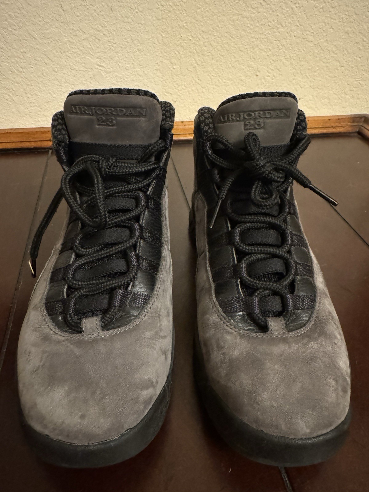 Nike Air Jordan Retro 10 “Dark Shadow” Black Gray Sz 7Y Boys 310806-002 Sneakers