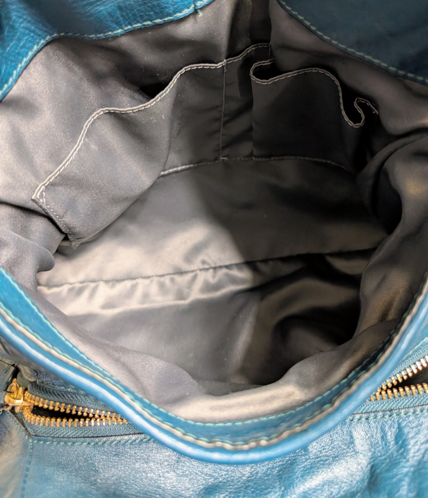 Coach Madison Phoebe Twist Leather Shoulder Bag Dark Teal 26257