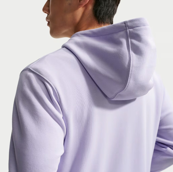 Nike Korea Club French Terry Pullover Hoodie Purple Lime Asian Size IQ8285-567