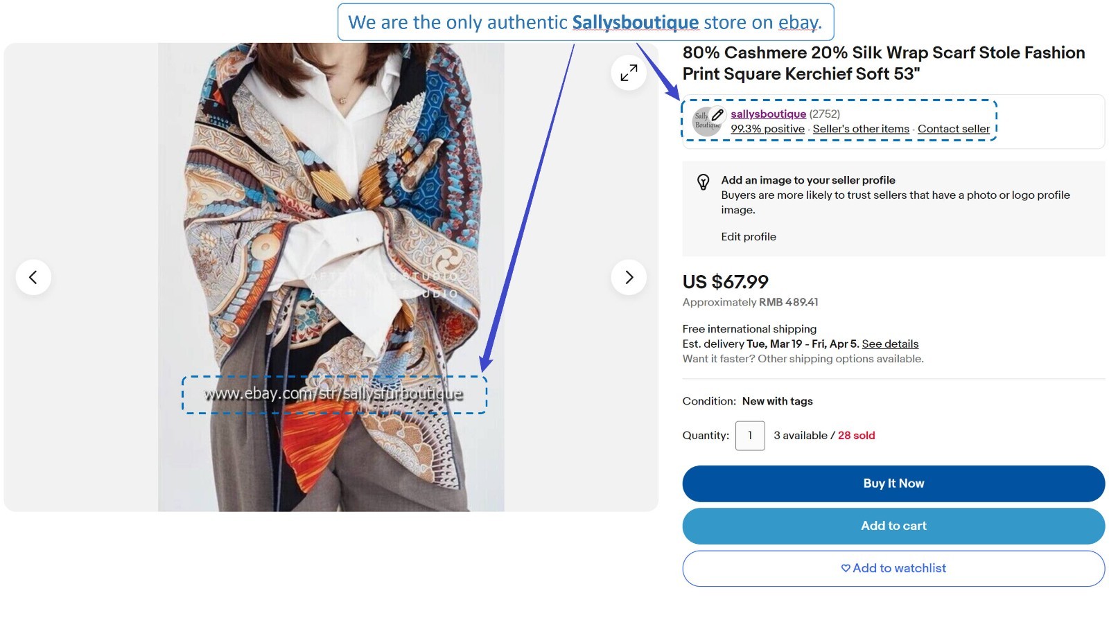 Sallys 70% Cashmere & 30% Silk Wrap Scarf City Print Double Face Shawl 53″ Green