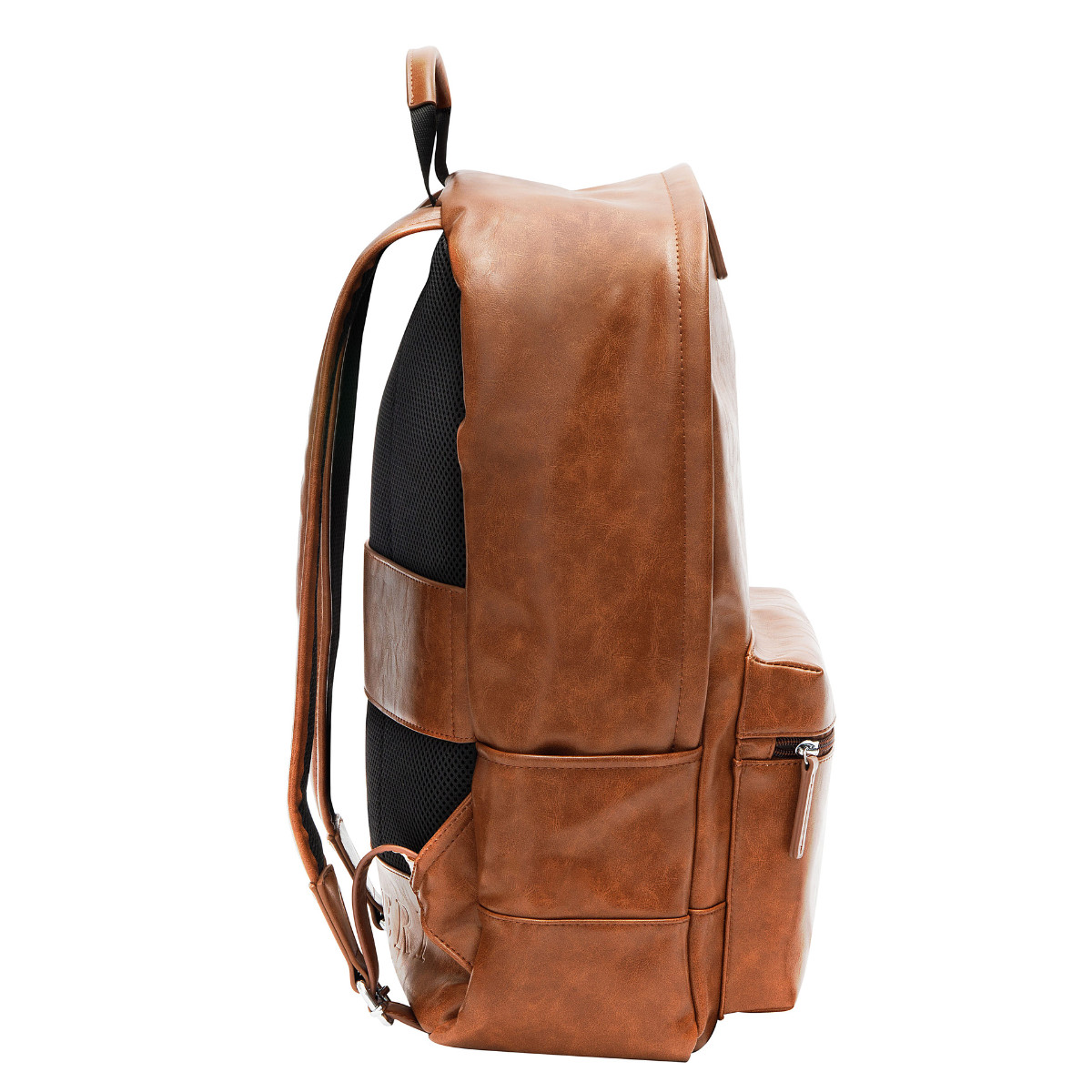 Ranieri Vegan Leather Backpack – 13-inch Laptop Bag – Unisex – Brown