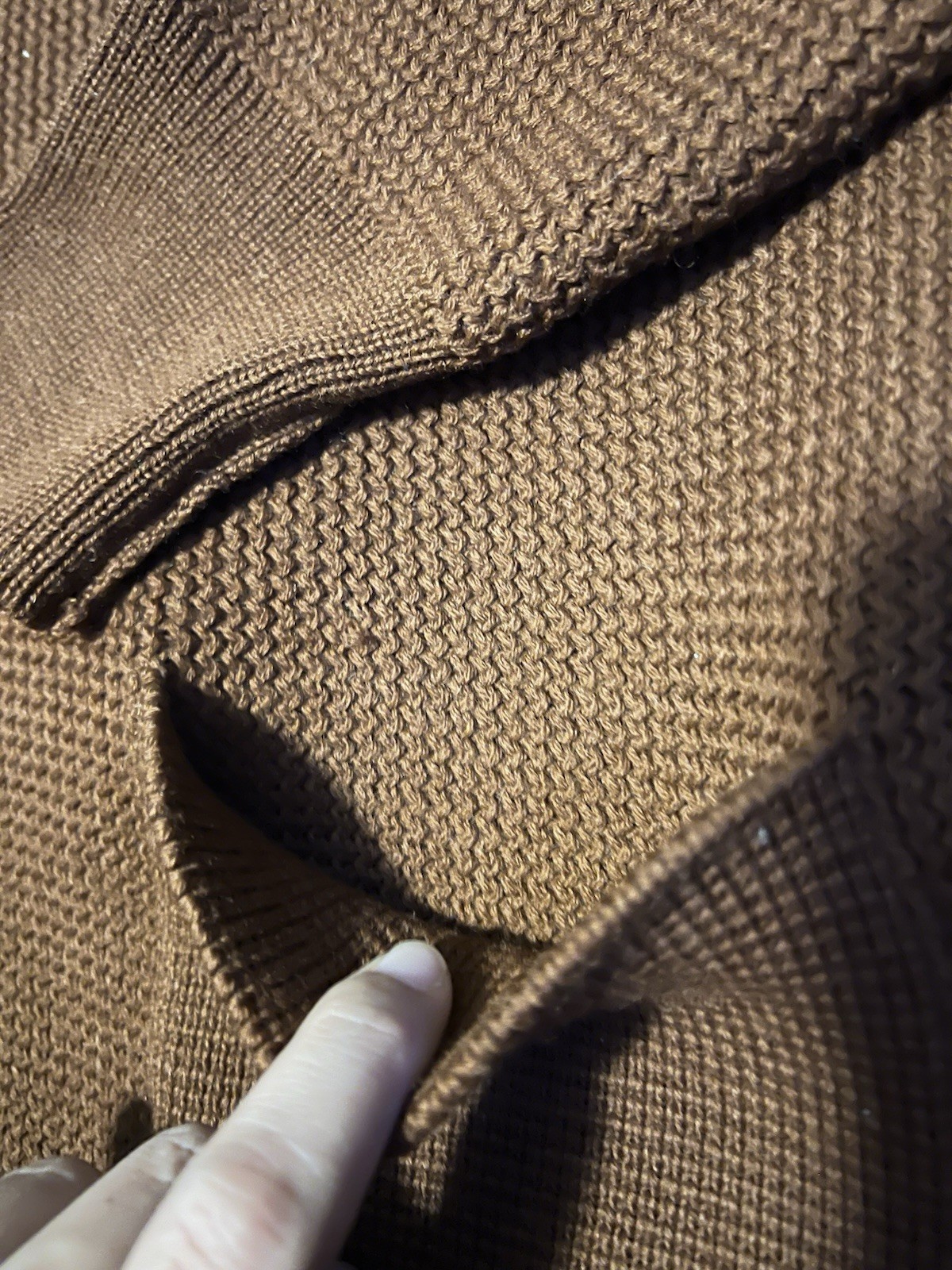 Vintage Jaeger 100% Wool Men’s Tan Preppy Cardigan Sweater Size 42 Gt. Britain