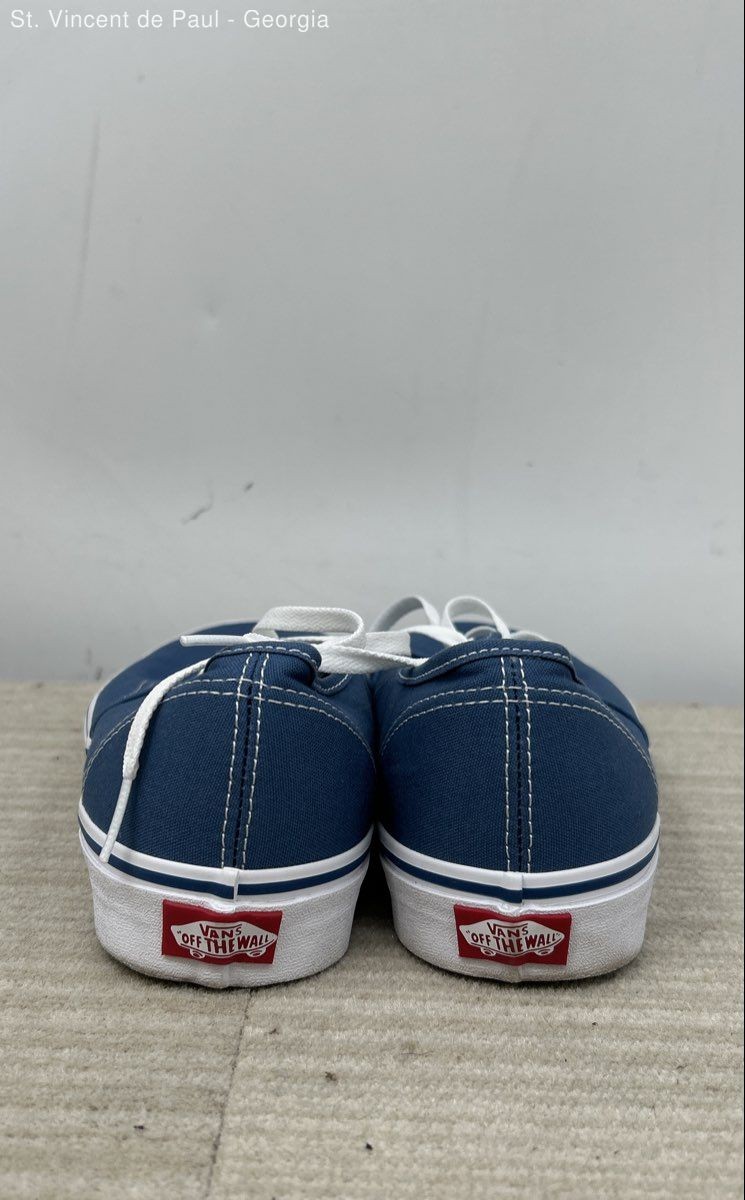 Vans Off The Wall Authentic Blue Solid Athletic Shoe Men 10.5 Skateboard