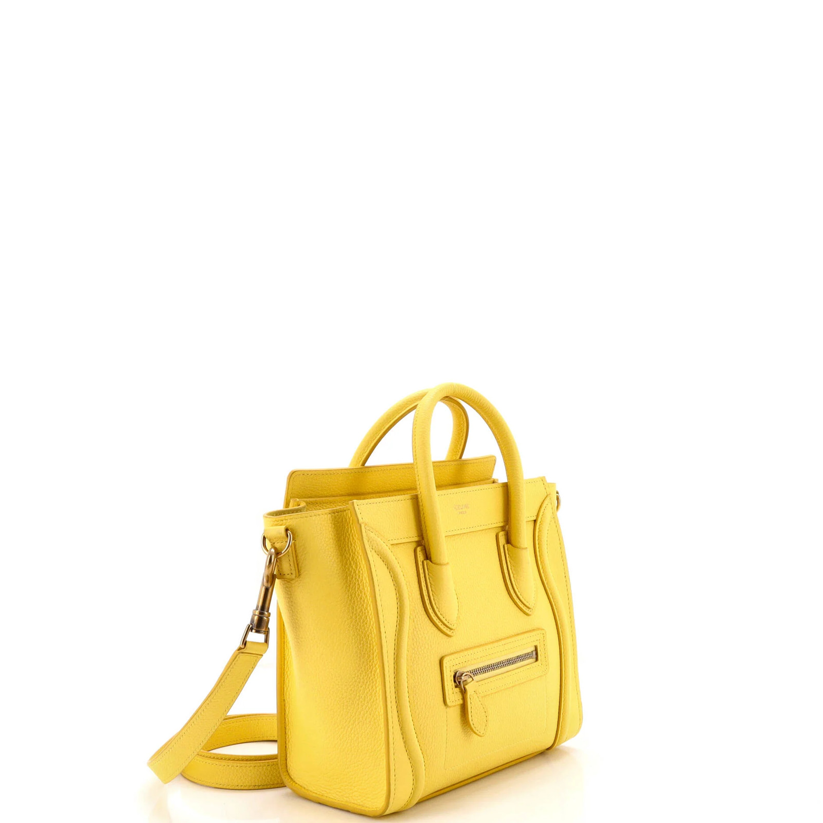 Celine Luggage Bag Grainy Leather Nano