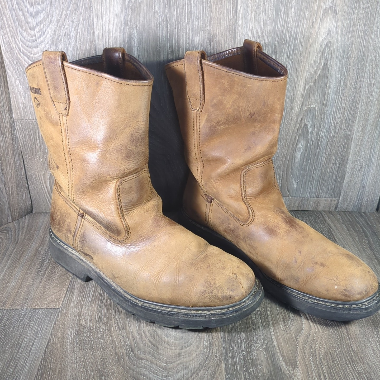 Wolverine Wellington W04727 Men’s Brown Leather Western Boots Size 13 EW