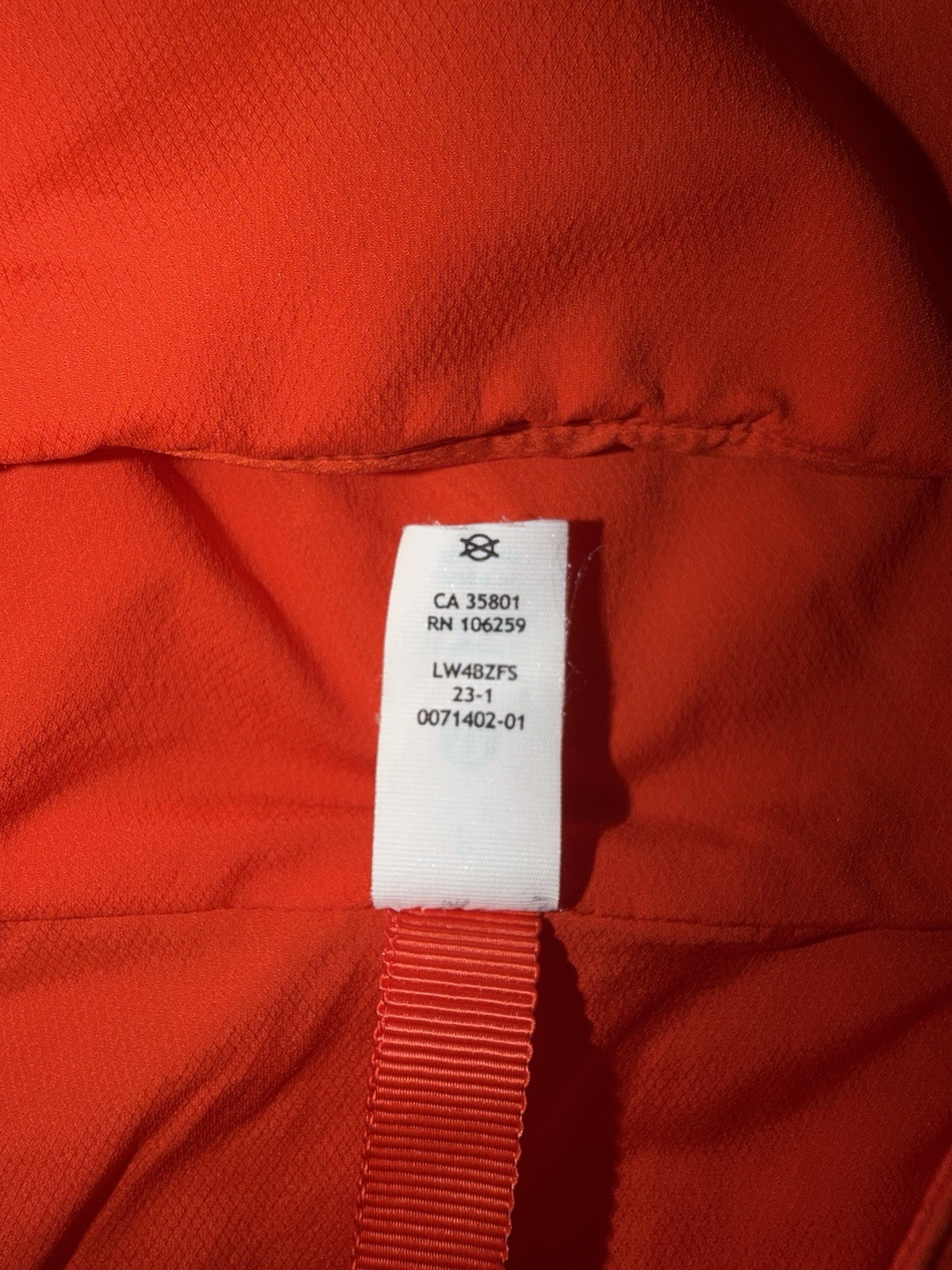 Lululemon Women’s Size 8 Hooded Running Jacket Hybrid Orange Reflective EUC